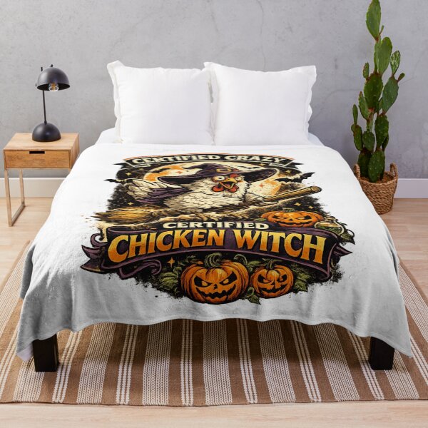 Item preview, Certified Chicken Witch – Funny Halloween Chicken Shirt | Spooky Farm Animal Design designed and sold by AydenWorld.