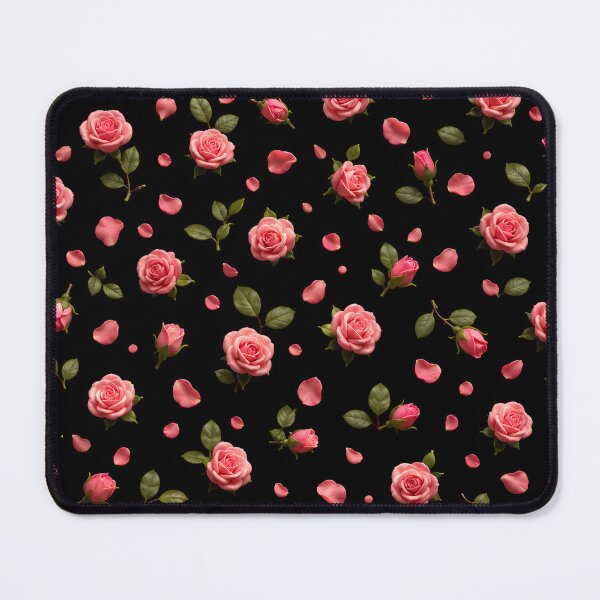 Item preview, Elegant Pink Roses and Petals Pattern designed and sold by loukaidigitals.