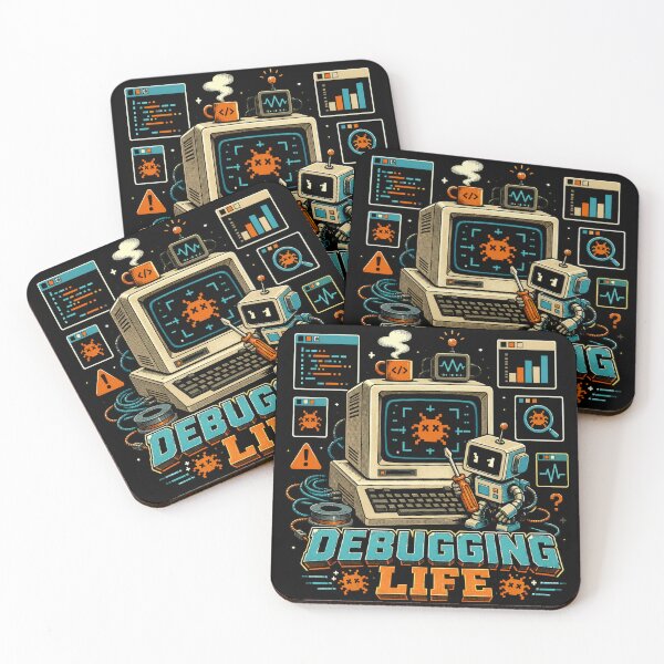Item preview, Funny Software Developer Debugging Life T-Shirt and Sticker designed and sold by -DEEWOLF-.