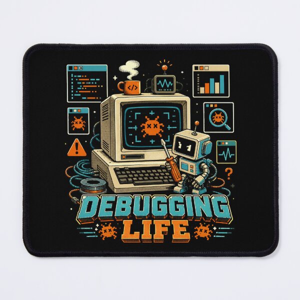 Item preview, Funny Software Developer Debugging Life T-Shirt and Sticker designed and sold by -DEEWOLF-.
