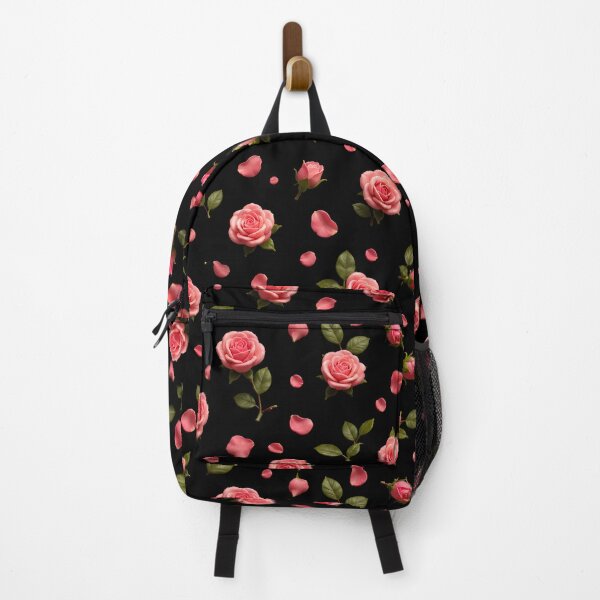 Item preview, Elegant Pink Roses and Petals Pattern designed and sold by loukaidigitals.