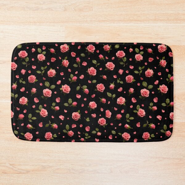 Item preview, Elegant Pink Roses and Petals Pattern designed and sold by loukaidigitals.