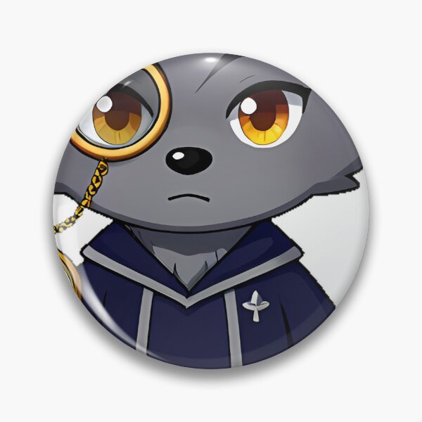 Item preview, Wolf Scholar with Golden Monocle designed and sold by IllumeInk.