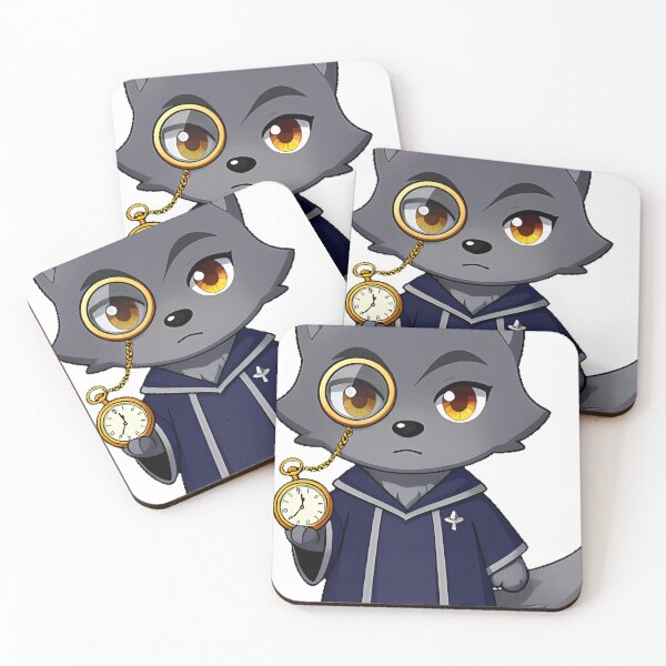 Item preview, Wolf Scholar with Golden Monocle designed and sold by IllumeInk.