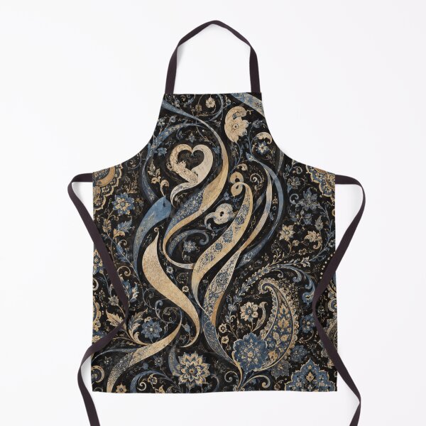 Item preview, Islamic Calligraphy Art – Persian Blue Gold Floral Pattern – Luxury Oriental Wall Decor designed and sold by @SHINTOSARTSTORE.