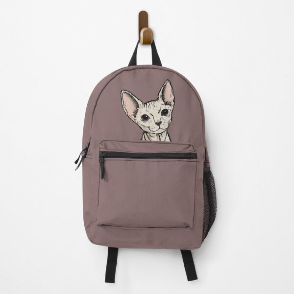 Item preview, Big-Eared Sphyinx Cat — Hand Drawn Colored Ink designed and sold by designxtravel.