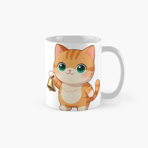 Item preview, Cat with Brass School Bell designed and sold by pumsquare.