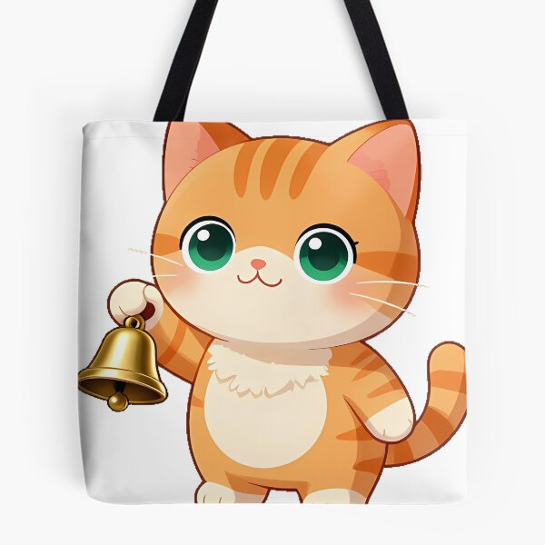 Item preview, Cat with Brass School Bell designed and sold by pumsquare.
