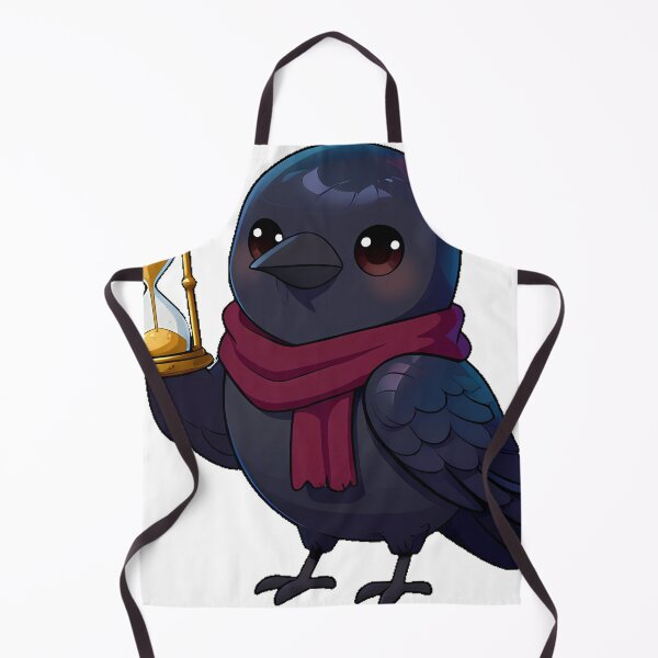 Item preview, Raven with Golden Hourglass designed and sold by IllumeInk.