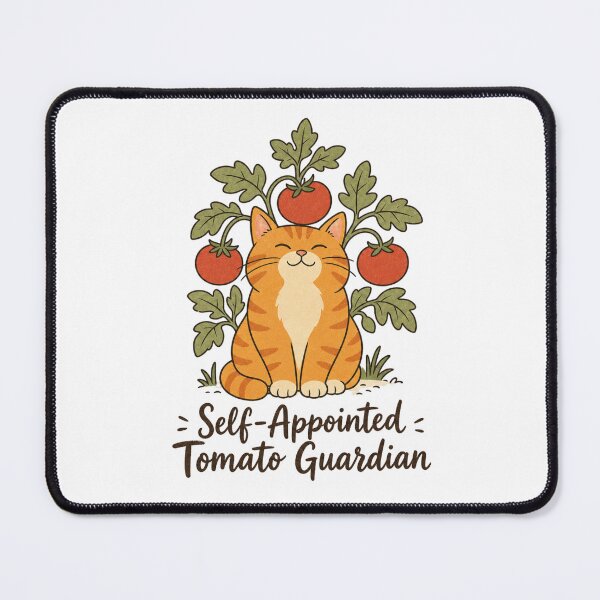 Item preview, Self-Appointed Tomato Guardian Shirt, Cute Cat Garden T-Shirt, Funny Tomato Lover Gift Tee, Whimsical Gardener Animal Shirt designed and sold by TshirtsLabs.