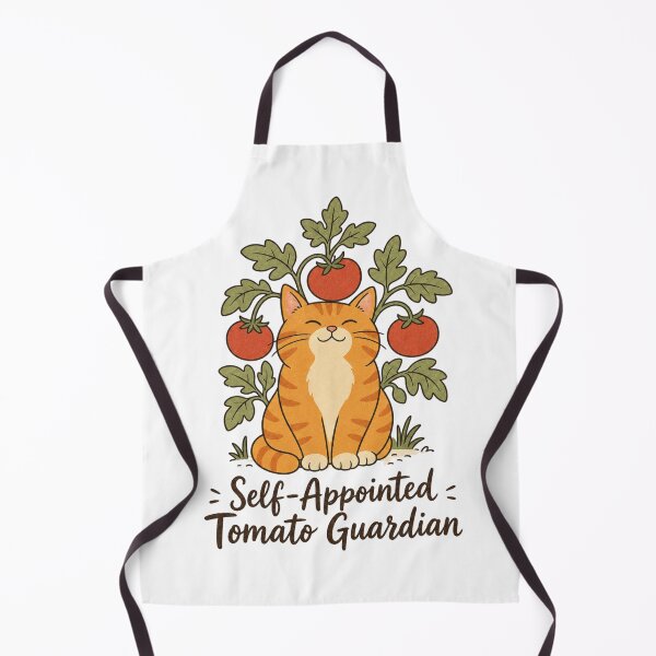 Item preview, Self-Appointed Tomato Guardian Shirt, Cute Cat Garden T-Shirt, Funny Tomato Lover Gift Tee, Whimsical Gardener Animal Shirt designed and sold by TshirtsLabs.