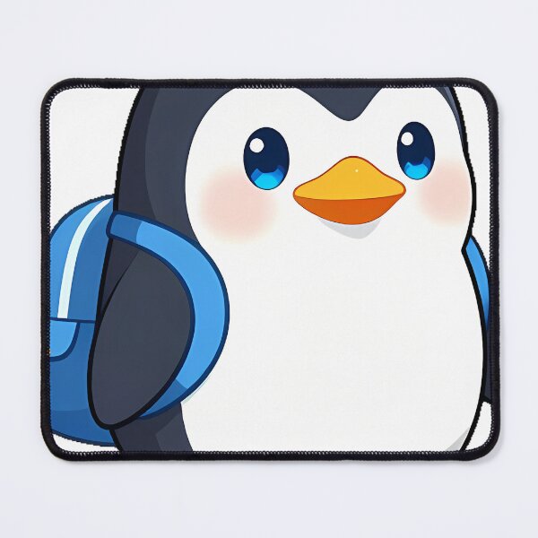 Item preview, Penguin with Blue Backpack designed and sold by pumsquare.