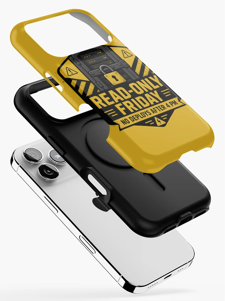 Thumbnail 2 of 4, iPhone Case, Read Only Friday No Friday Deploys Sysadmin DevOps designed and sold by ThirdShiftLab.