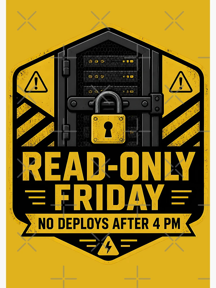 Thumbnail 3 of 3, Journal, Read Only Friday No Friday Deploys Sysadmin DevOps designed and sold by ThirdShiftLab.