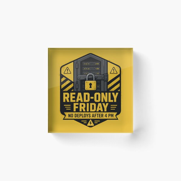 Item preview, Read Only Friday No Friday Deploys Sysadmin DevOps designed and sold by ThirdShiftLab.