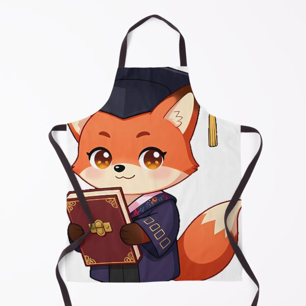Item preview, Fox with Mortarboard and Leather Tome designed and sold by IllumeInk.