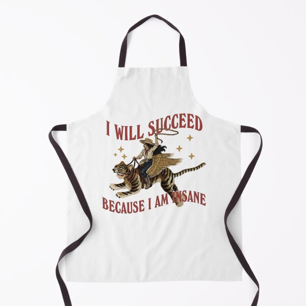 Item preview, I Will Succeed Because I Am Insane Shirt, Feminist Cowgirl Tiger Graphic Tee, Funny Girl Boss Motivation Gift, Retro Western designed and sold by fimacurtuse.