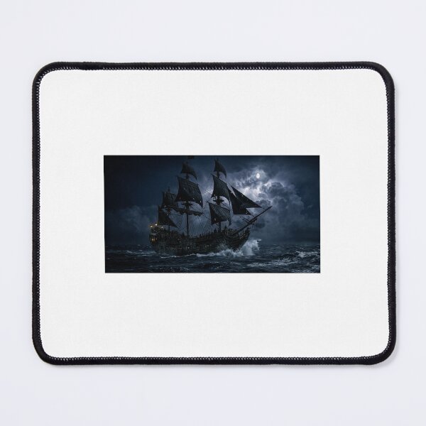 Item preview, The black goasted ship designed and sold by CreativeKites.
