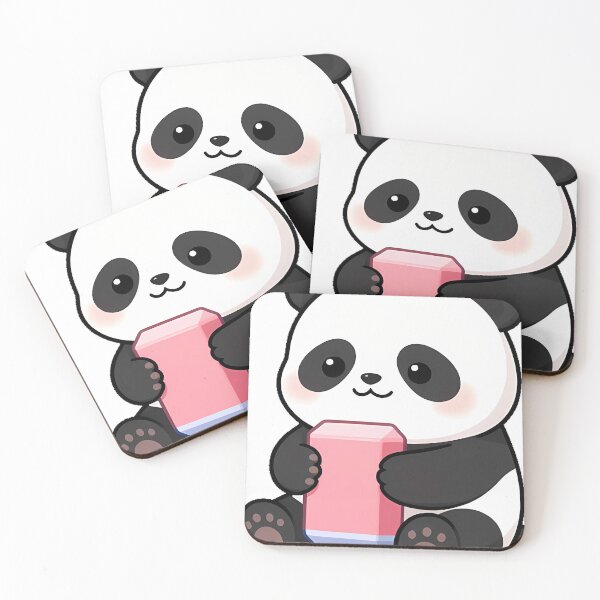 Item preview, Panda with Big Pink Eraser designed and sold by pumsquare.