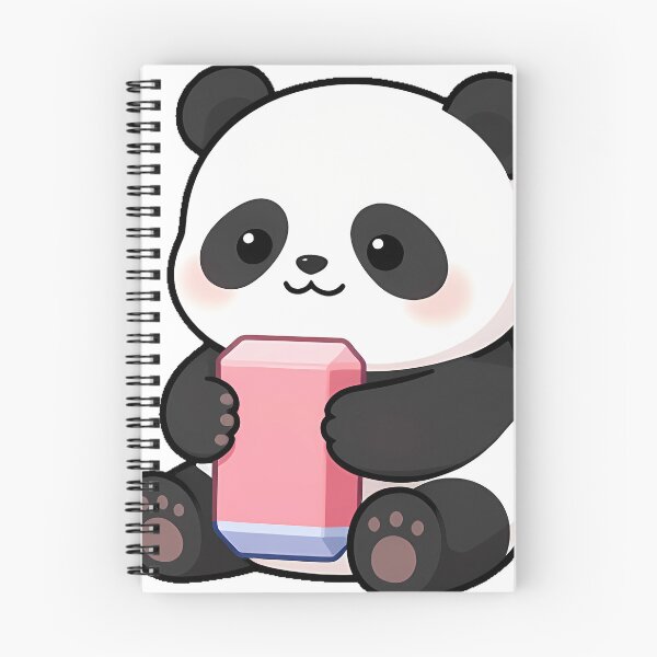 Item preview, Panda with Big Pink Eraser designed and sold by pumsquare.