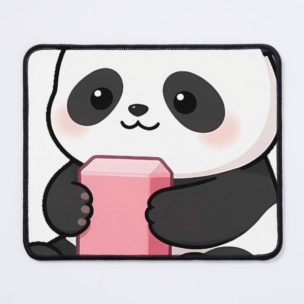 Item preview, Panda with Big Pink Eraser designed and sold by pumsquare.