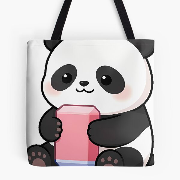 Item preview, Panda with Big Pink Eraser designed and sold by pumsquare.
