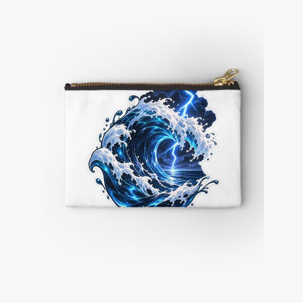 Item preview, Electric Wave with Lightning – Ocean Storm designed and sold by teamzeta.