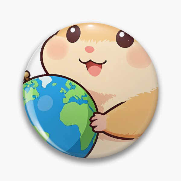 Item preview, Hamster with Small Blue Globe designed and sold by pumsquare.