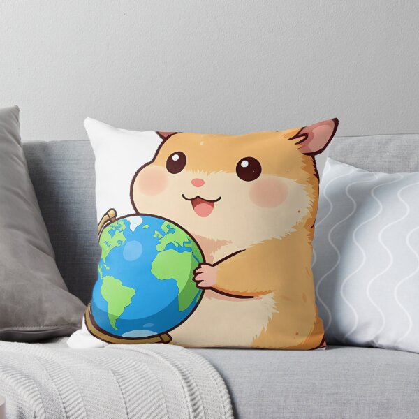 Item preview, Hamster with Small Blue Globe designed and sold by pumsquare.