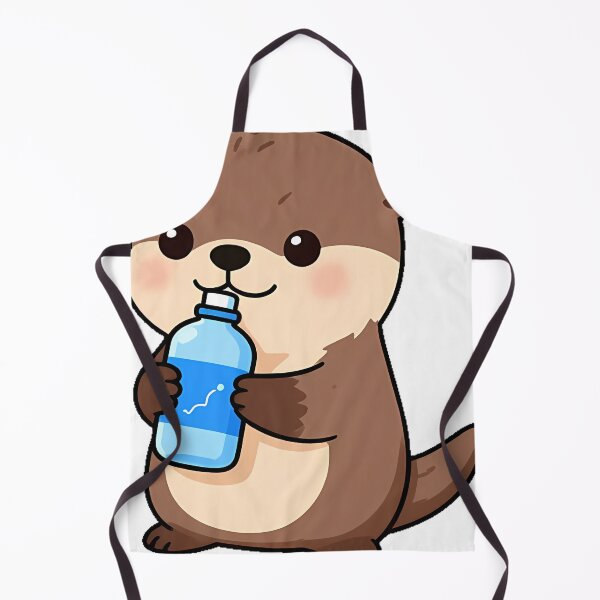 Item preview, Otter with Blue Water Bottle designed and sold by pumsquare.