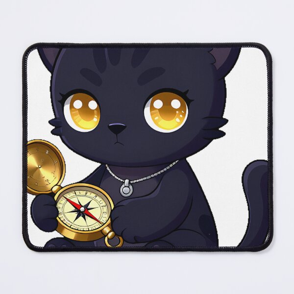 Item preview, Black Panther Scholar with Antique Compass designed and sold by IllumeInk.