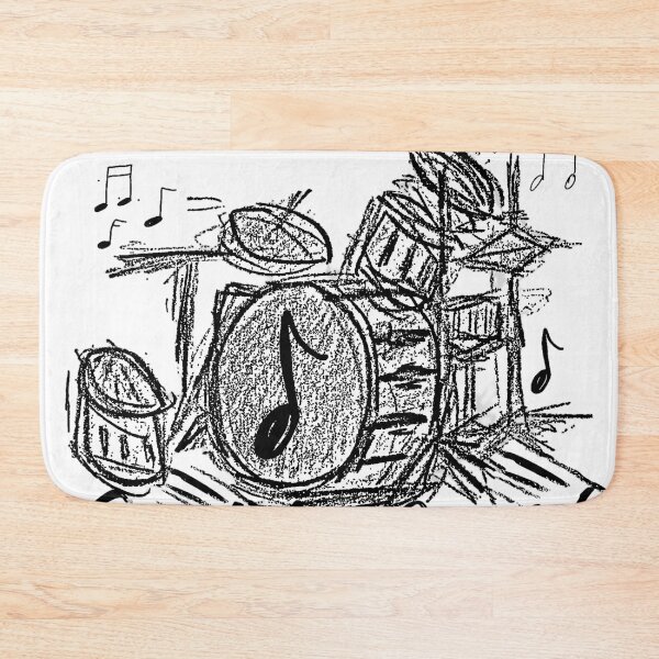 Item preview, The Sketchy Drums designed and sold by DEZINOMANIA.