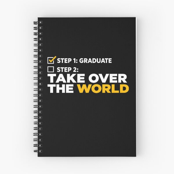 Item preview, Funny Graduation | Step 1 Graduate Step 2 Take Over The World | Graduation Humor designed and sold by AstroLine Studio.