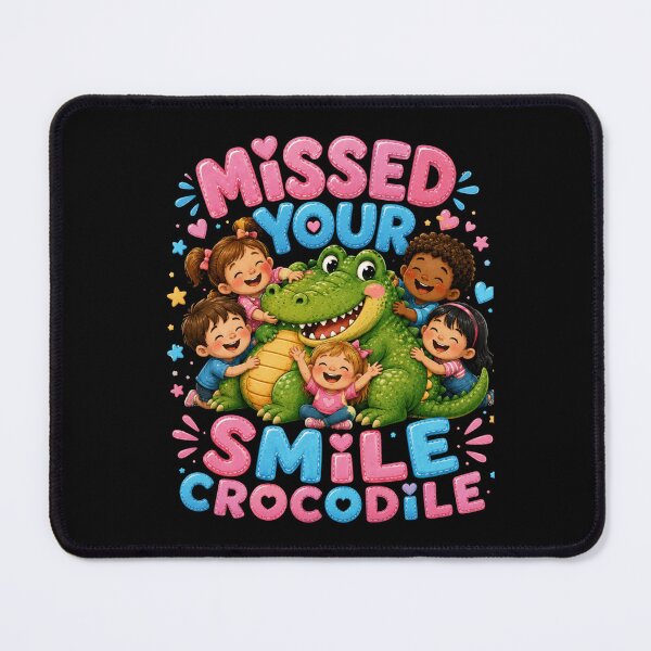 Item preview, Missed Your Smile Crocodile A Fun Design For Kids and School designed and sold by Crystal-Tree.