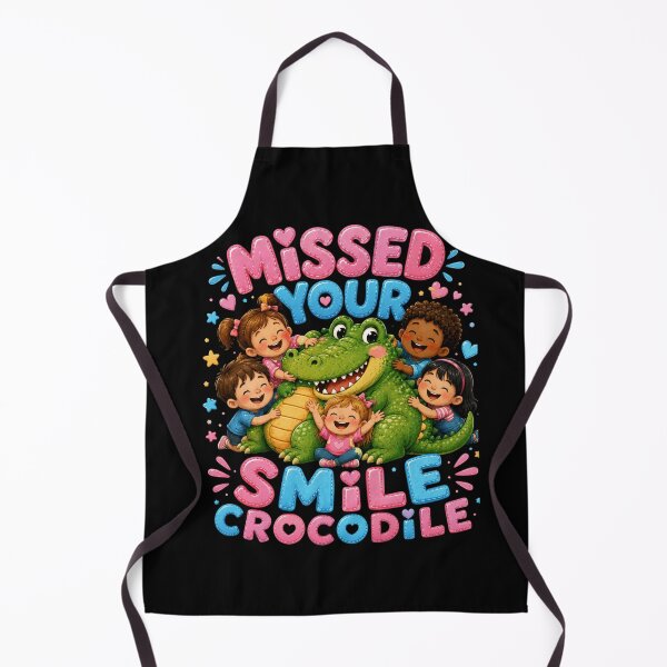 Item preview, Missed Your Smile Crocodile A Fun Design For Kids and School designed and sold by Crystal-Tree.