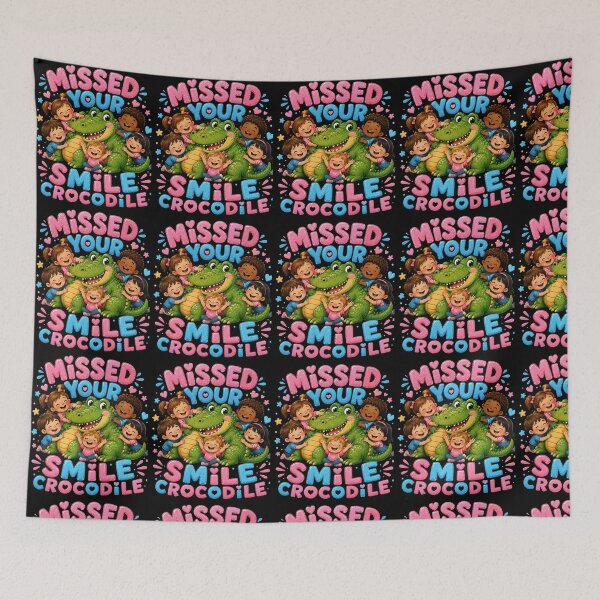 Item preview, Missed Your Smile Crocodile A Fun Design For Kids and School designed and sold by Crystal-Tree.