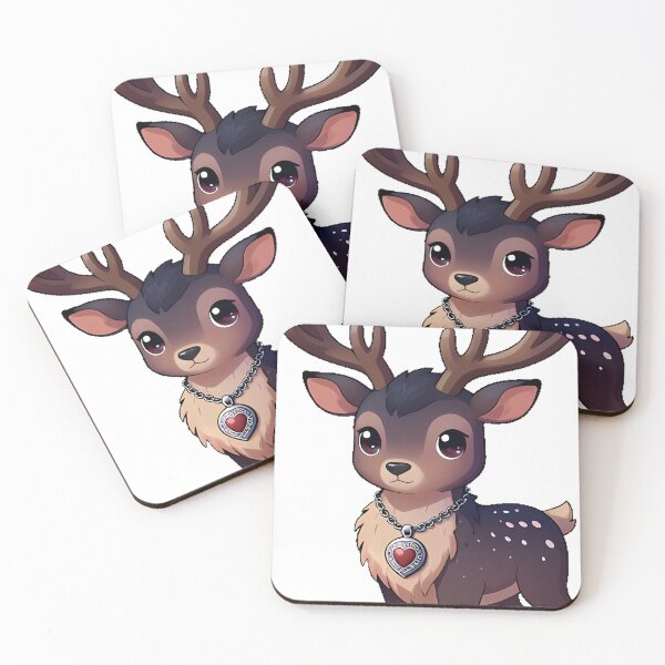 Item preview, Stag with Silver Locket designed and sold by IllumeInk.