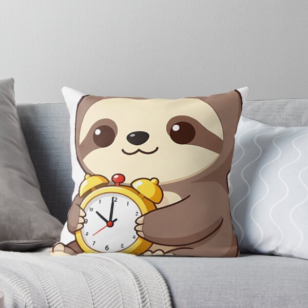 Item preview, Sloth with Yellow Alarm Clock designed and sold by pumsquare.
