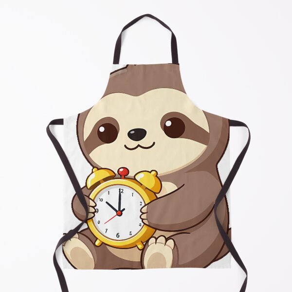 Item preview, Sloth with Yellow Alarm Clock designed and sold by pumsquare.