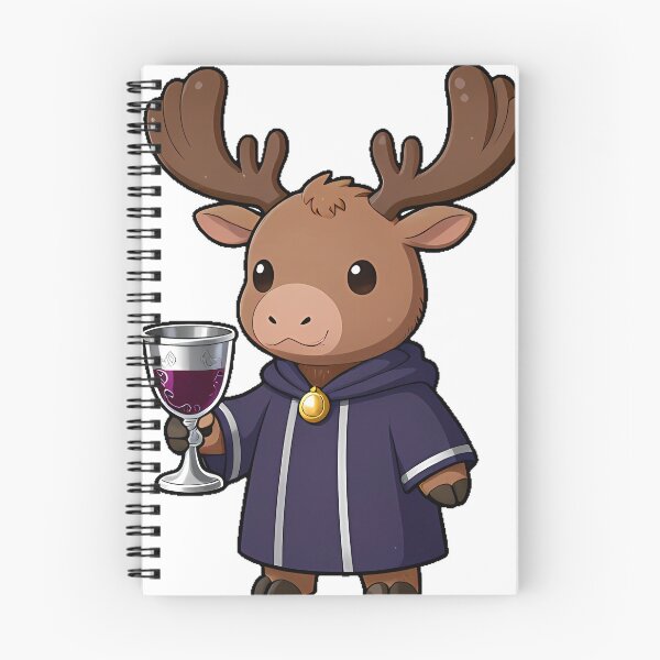 Item preview, Moose Scholar with Silver Chalice designed and sold by IllumeInk.
