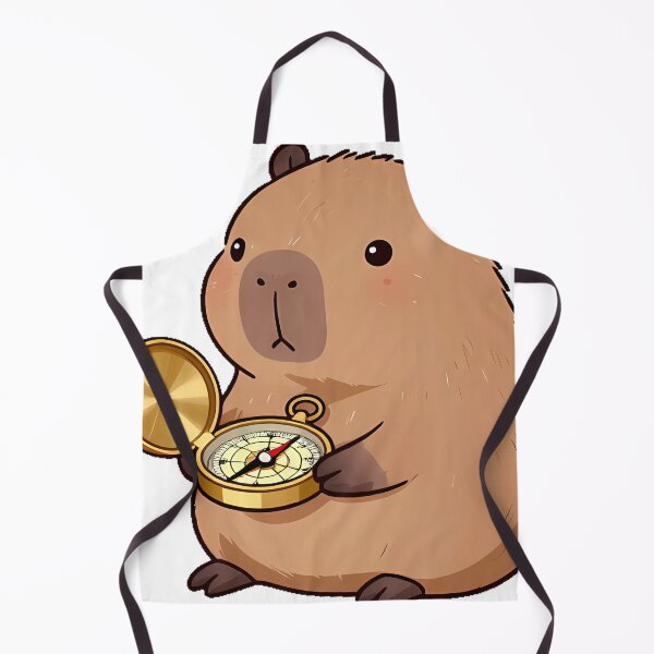 Item preview, Capybara with Brass Compass designed and sold by pumsquare.