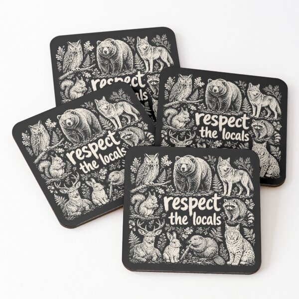 Item preview, Nature Lover Respect The Locals Forest Wildlife designed and sold by sentfromemily.