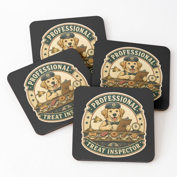 Item preview, Professional Treat Inspector Funny Dog Sticker and T-Shirt designed and sold by -DEEWOLF-.
