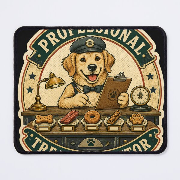 Item preview, Professional Treat Inspector Funny Dog Sticker and T-Shirt designed and sold by -DEEWOLF-.