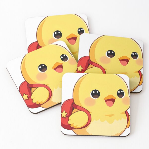 Item preview, Baby Chick with Red Backpack designed and sold by pumsquare.