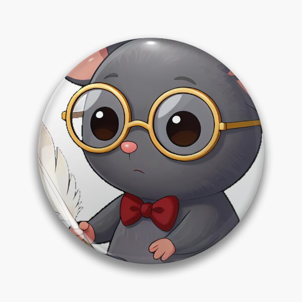 Item preview, Mouse Scholar with Quill and Spectacles designed and sold by IllumeInk.