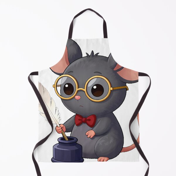 Item preview, Mouse Scholar with Quill and Spectacles designed and sold by IllumeInk.