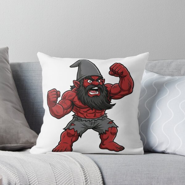 Item preview, Smashing Red Hulk Garden Gnome designed and sold by Bad-Decisions-Designs.