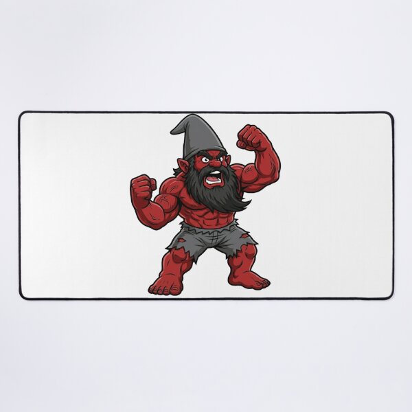 Item preview, Smashing Red Hulk Garden Gnome designed and sold by Bad-Decisions-Designs.