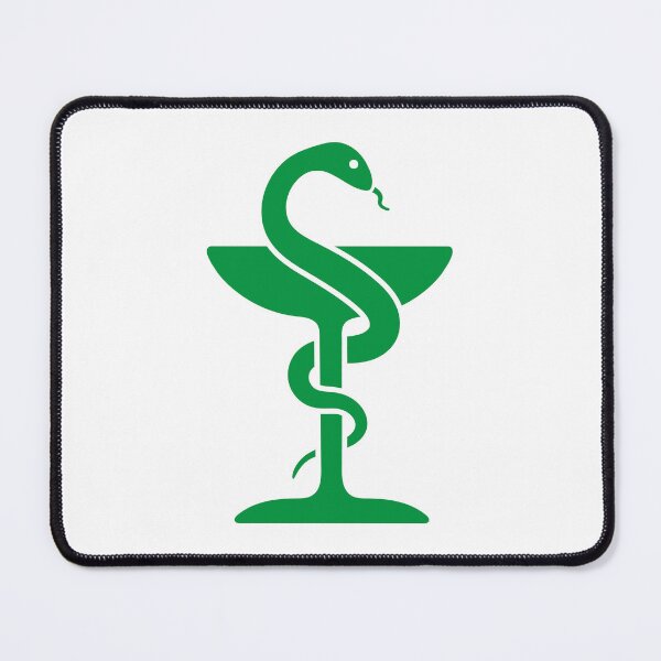 Item preview, Pharmacy Snake And Bowl Medical Symbol designed and sold by VectorForge Studio.